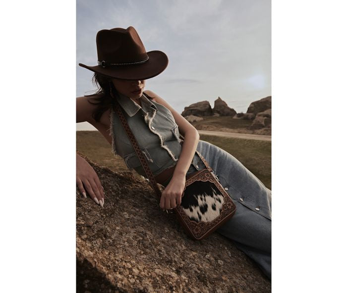 Mirage Trail Hand-Tooled Bag