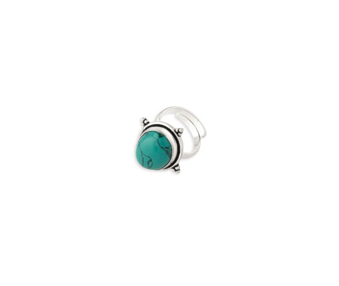 Prairie Rose Oval Turquoise Ring