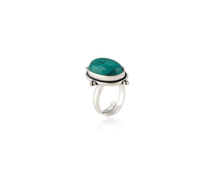 Prairie Rose Oval Turquoise Ring