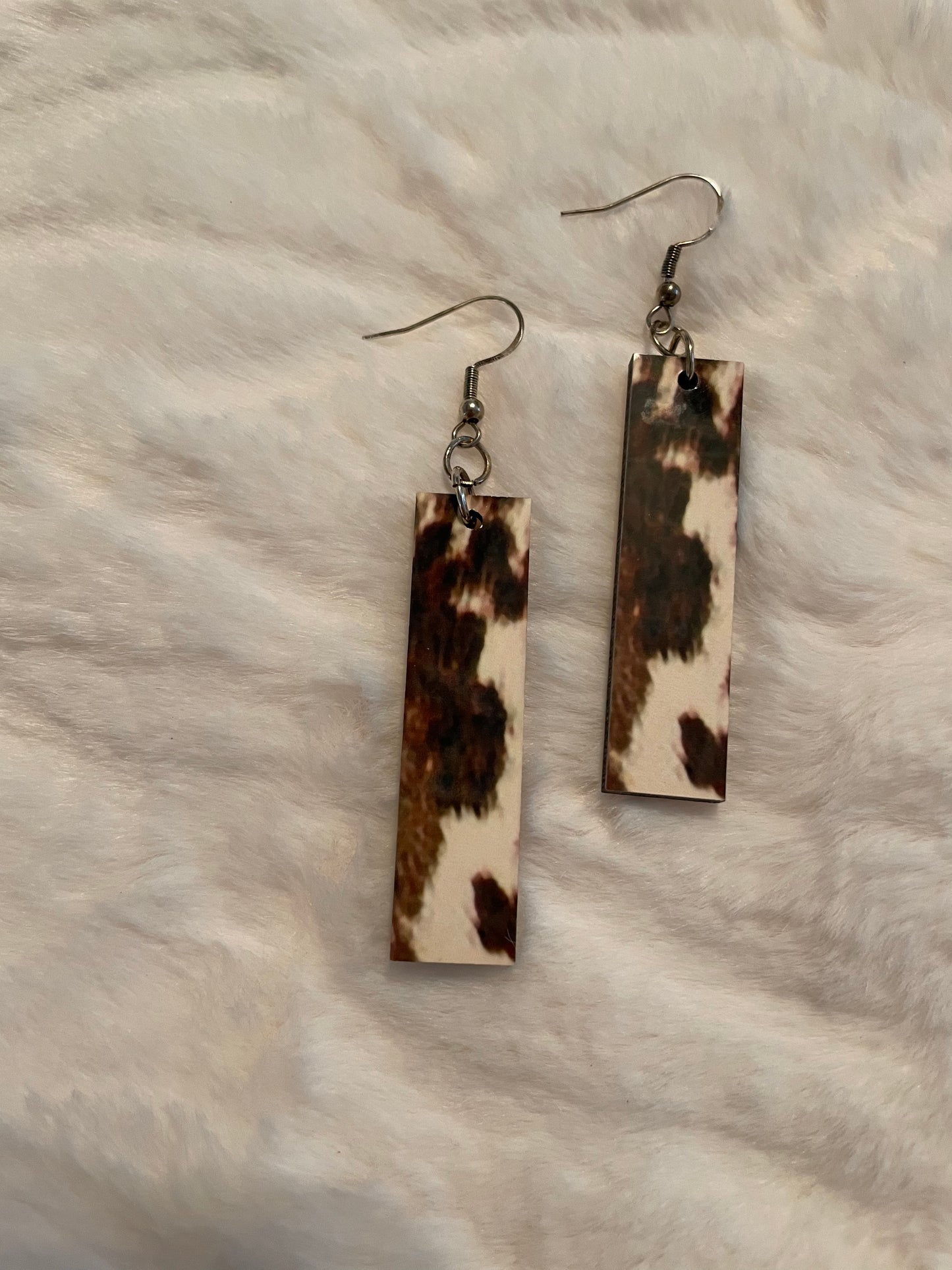 Skinny Cowhide Earrings