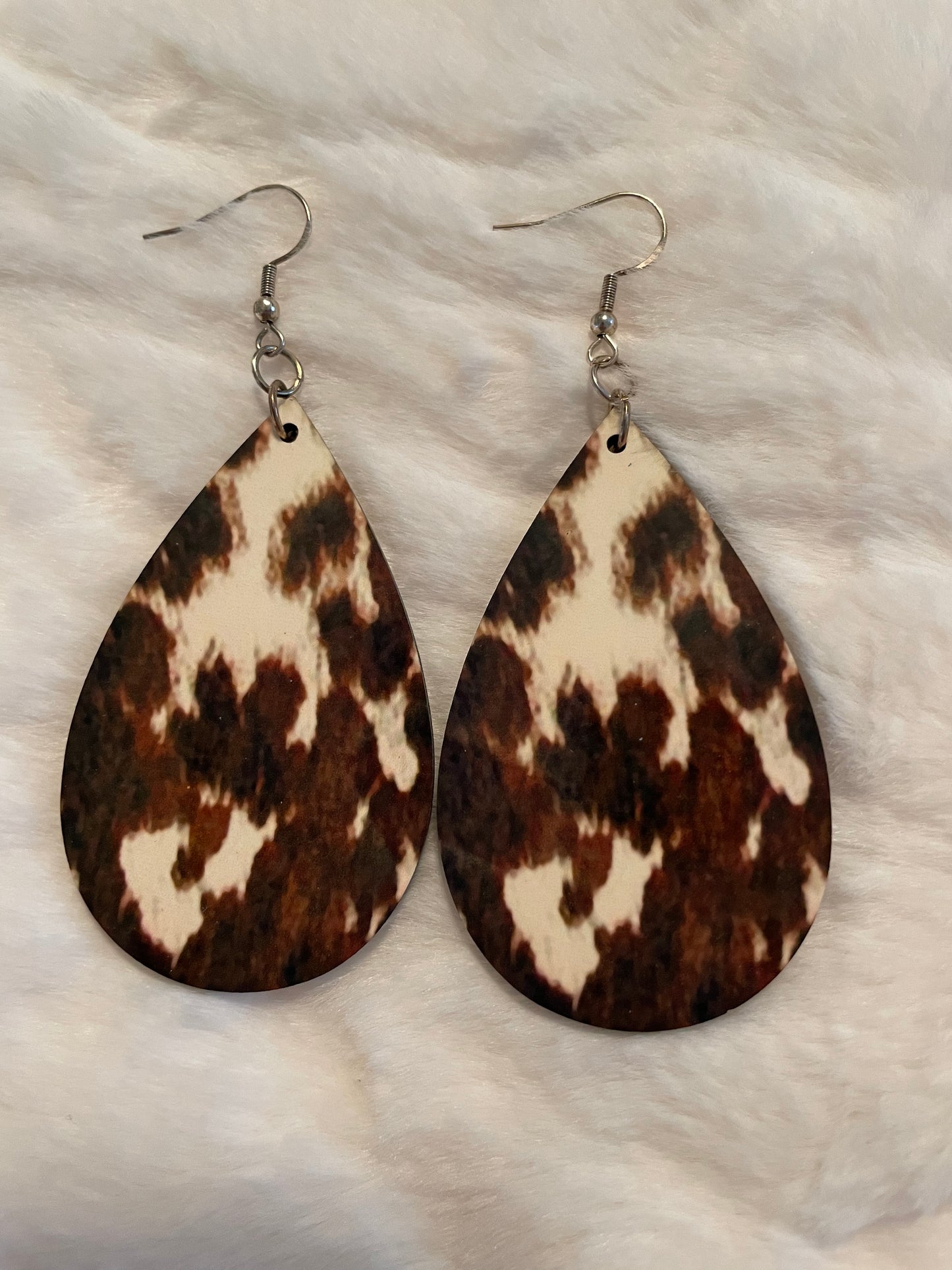 Large Cowhide Earrings