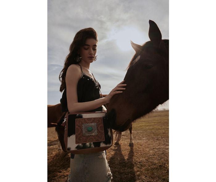 Mirage Trail Hand-Tooled
Leather Bag