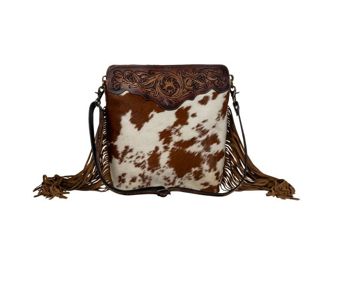 Artesia Way Fringed Hand-Tooled Bag