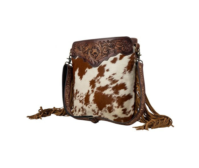 Artesia Way Fringed Hand-Tooled Bag