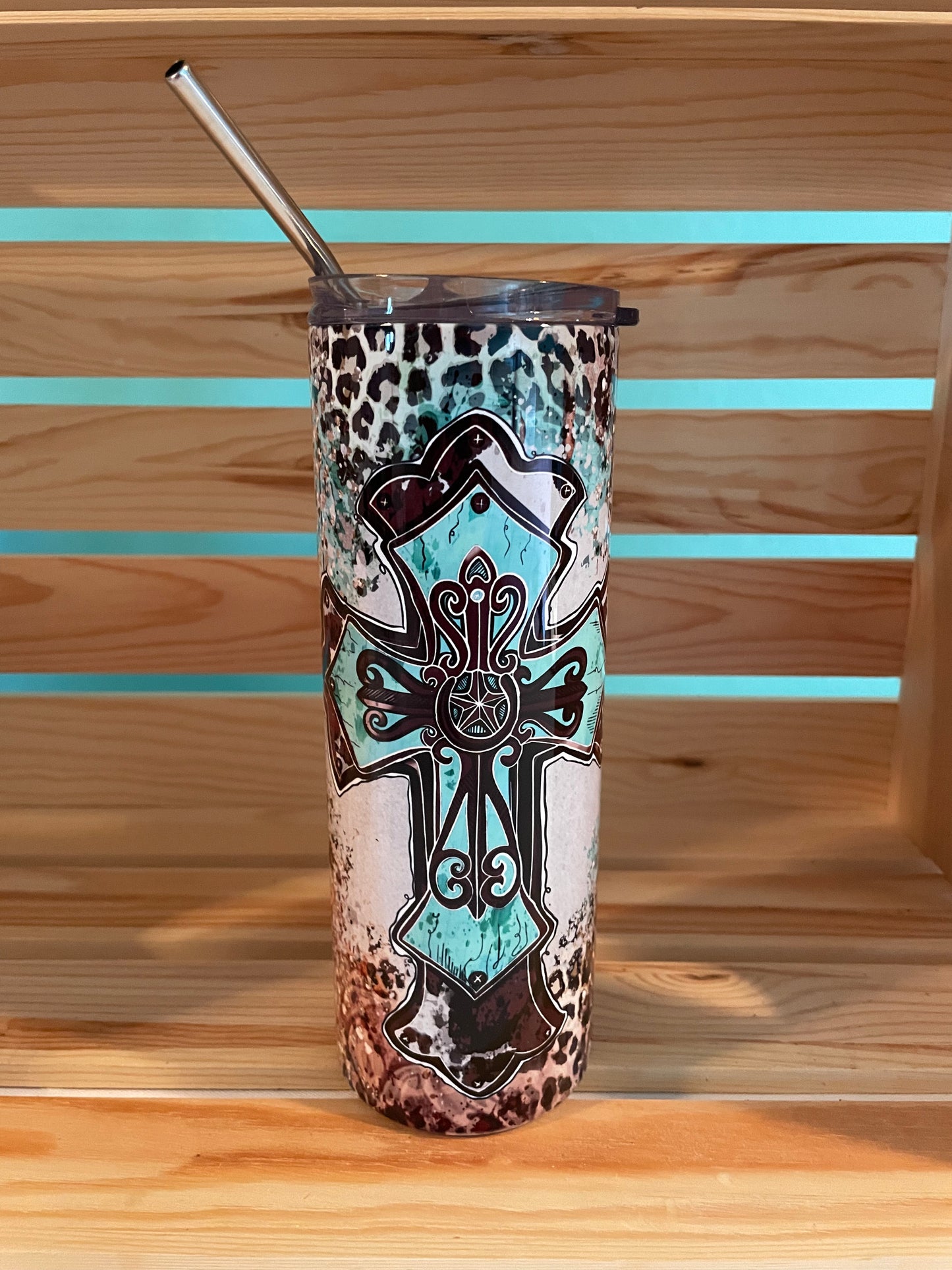 Turquoise Cross, 20 oz Tumblers