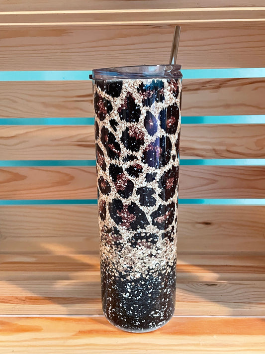 Leopard and Glitter, 30 oz Tumblers