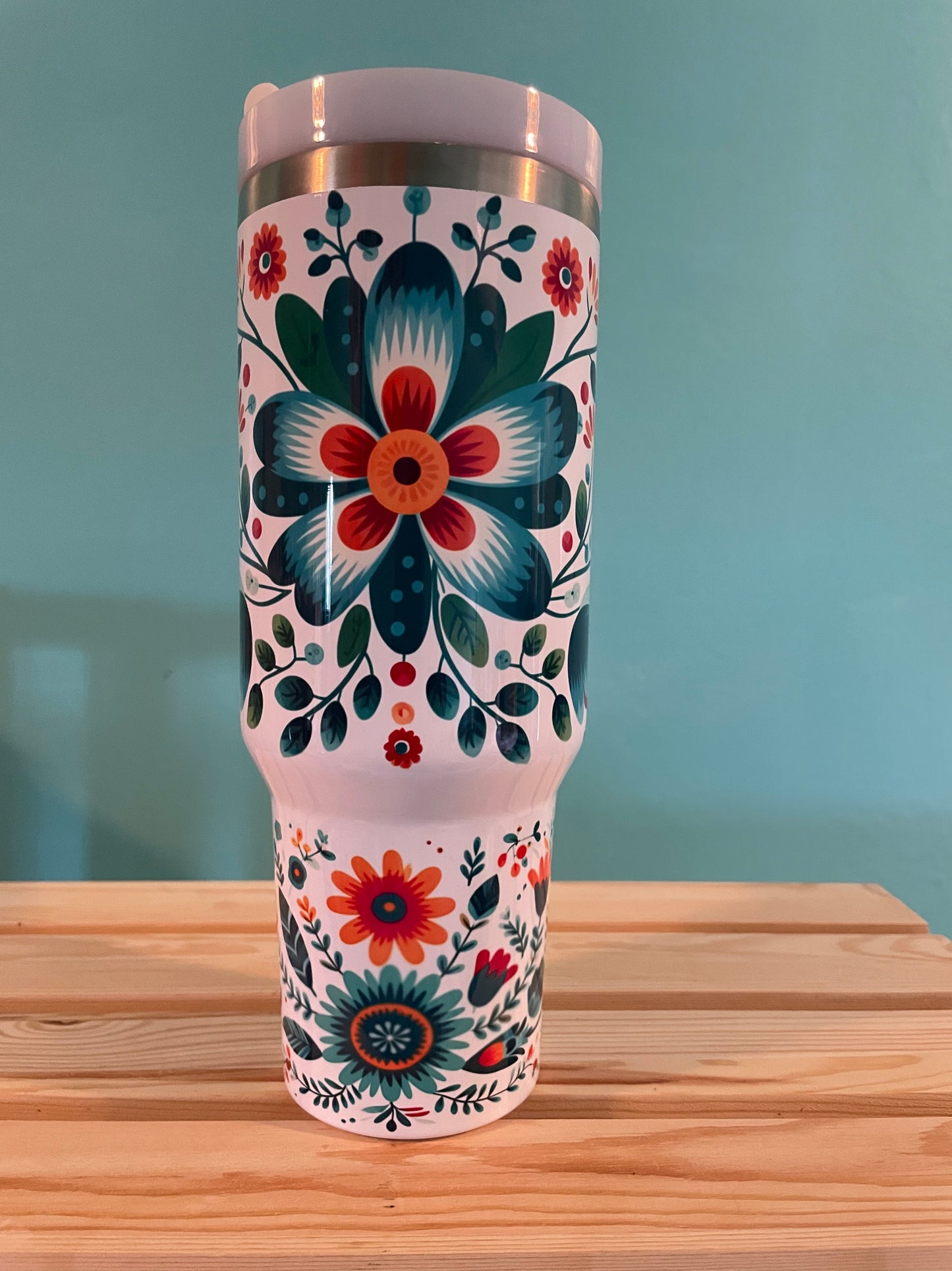 Boho Flowers, 40 oz Tumblers