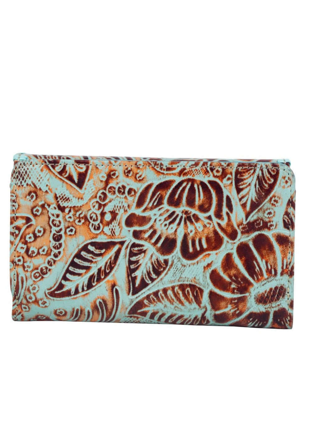 Floral Contrast Wallet