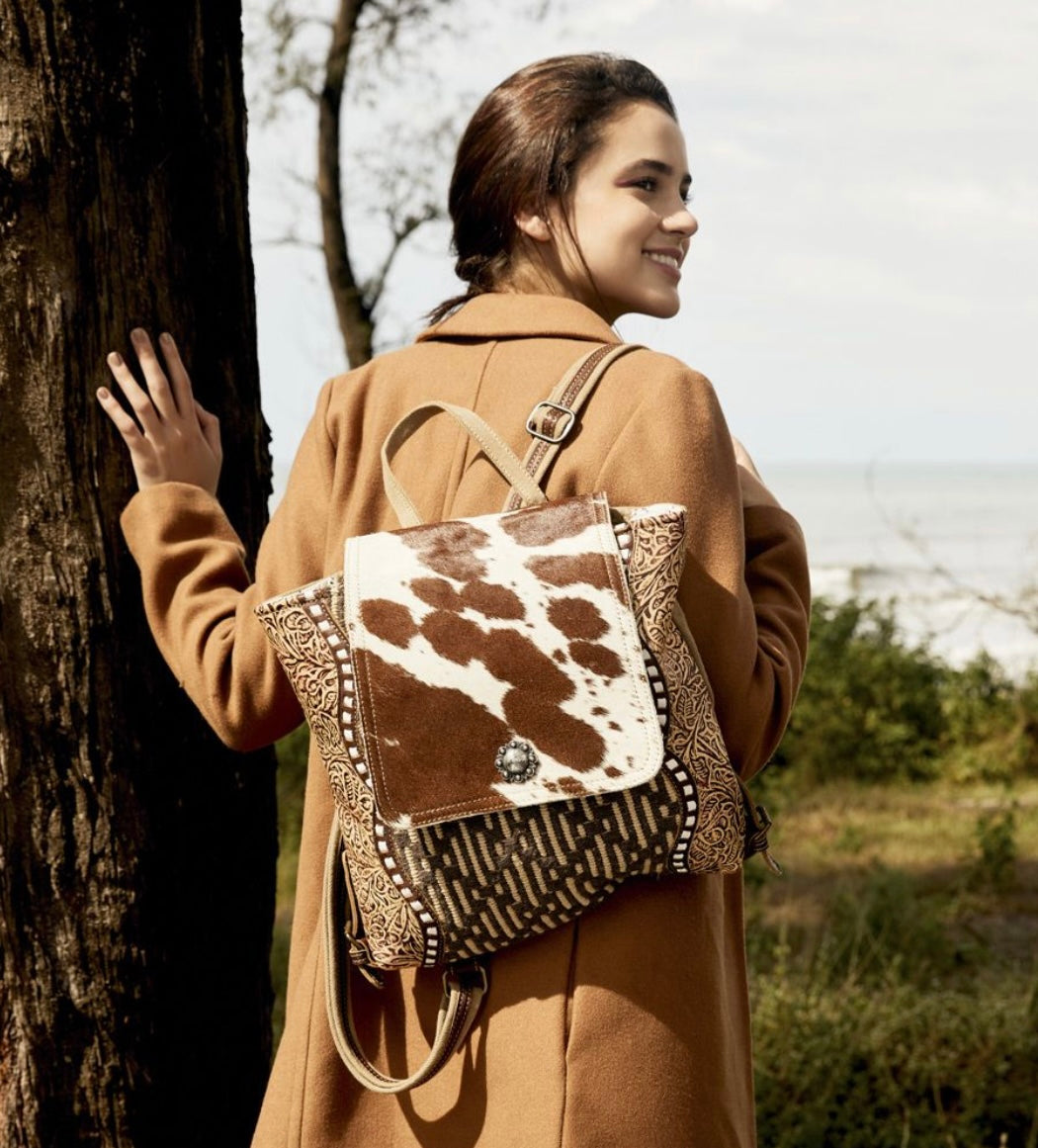 Brown Hide Backpack