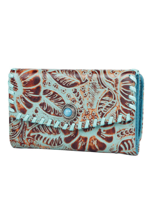 Floral Contrast Wallet