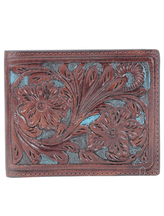 Tooled Leather Men’s Wallet