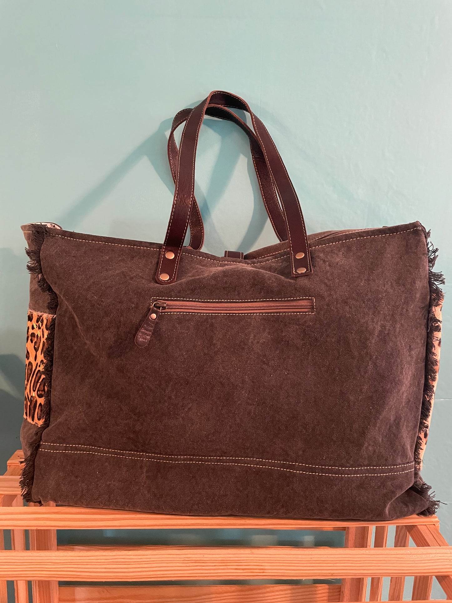 Multi Patch Weekender Bag
