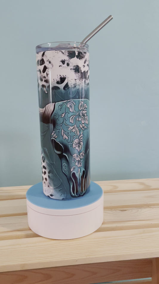 Turquoise Skull, 20 oz Tumblers